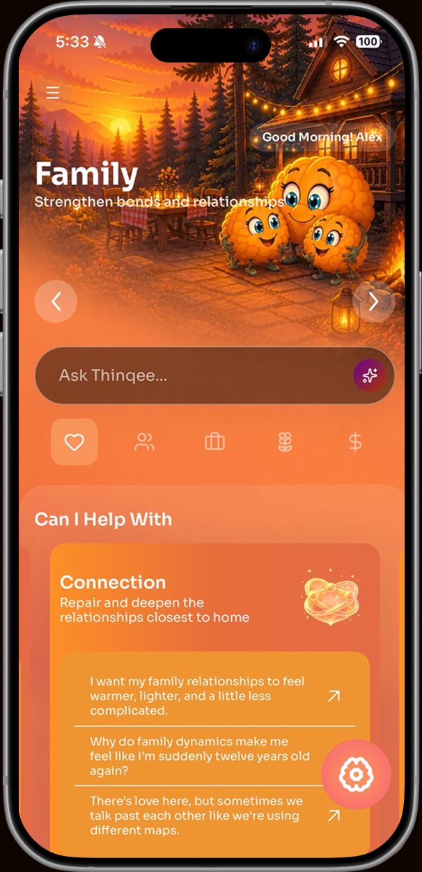Family dimension in the Thinqee app